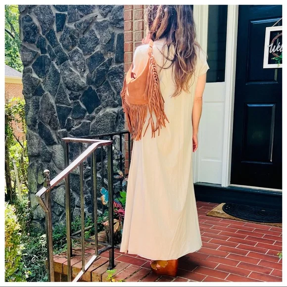 Mademoiselle en Baskets Tshirt Boho DressMade in Italy - Picture 4 of 9